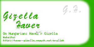 gizella haver business card